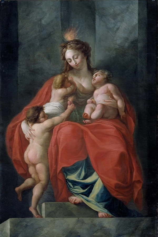 Allegoria dei tredici valori della repubblica, la carità - Palazzo Ducale, Genova
